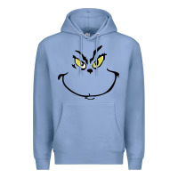 Colony Blue Grinch Face Premium Hoodie - artisFamous