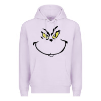 Lilac Grinch Face Premium Hoodie - artisFamous