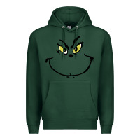 Sports Green Grinch Face Premium Hoodie - artisFamous