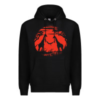 Black giraffe Premium Hoodie - artisFamous