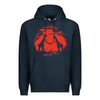 Navy giraffe Premium Hoodie - artisFamous