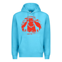 Ocean Blue giraffe Premium Hoodie - artisFamous