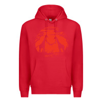 Red giraffe Premium Hoodie - artisFamous