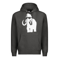 Charcoal Heather mammoth Premium Hoodie - artisFamous