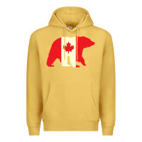 Antique Gold Canadian Bear Premium Hoodie - artisFamous