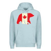 Blue Mist Canadian Bear Premium Hoodie - artisFamous