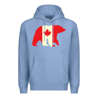 Colony Blue Canadian Bear Premium Hoodie - artisFamous