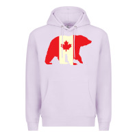 Lilac Canadian Bear Premium Hoodie - artisFamous