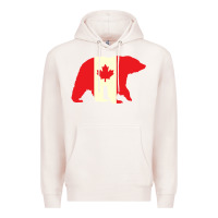 Pale Pink Canadian Bear Premium Hoodie - artisFamous