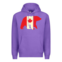 Purple Canadian Bear Premium Hoodie - artisFamous