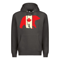 Smoke Canadian Bear Premium Hoodie - artisFamous