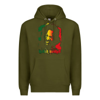 Army Green alpha blondy Premium Hoodie - artisFamous