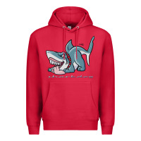 Cardinal Sharkdog Sticker Premium Hoodie - artisFamous