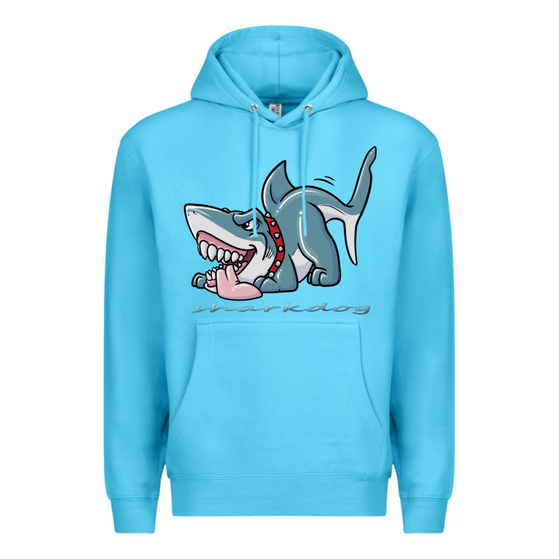 Sharkdog Sticker Premium Hoodie by artisFamous | Teevron