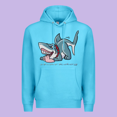 Sharkdog Sticker Premium Hoodie Designed By Artisfamous