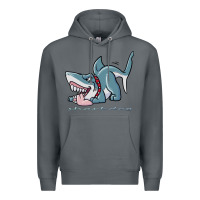 Rock Sharkdog Sticker Premium Hoodie - artisFamous