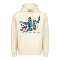 Sandshell Sharkdog Sticker Premium Hoodie - artisFamous