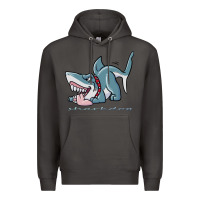 Smoke Sharkdog Sticker Premium Hoodie - artisFamous