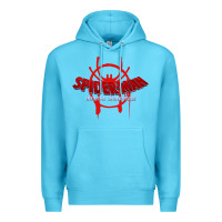 Ocean Blue into the spider verse film Premium Hoodie - artisFamous
