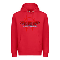 Red into the spider verse film Premium Hoodie - artisFamous