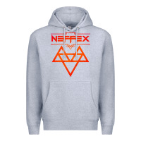 Heather Grey neffex music Premium Hoodie - artisFamous