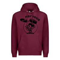 Burgundy records Premium Hoodie - artisFamous