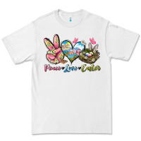 White Peace love Easter Premium Tee - LillyAllenDesigns