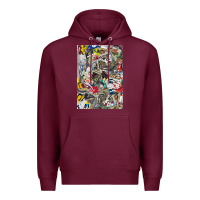 Burgundy sneaker searth Premium Hoodie - artisFamous
