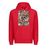 Red sneaker searth Premium Hoodie - artisFamous