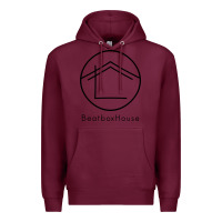 Burgundy the beatbox house Premium Hoodie - artisFamous