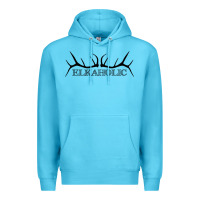 Ocean Blue Elkaholic Premium Hoodie - artisFamous
