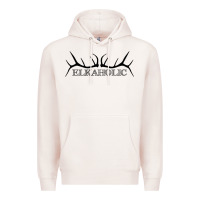Pale Pink Elkaholic Premium Hoodie - artisFamous