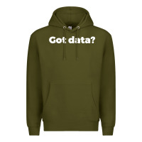 Army Green data science humor white Premium Hoodie - artisFamous