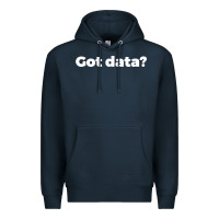 Navy data science humor white Premium Hoodie - artisFamous