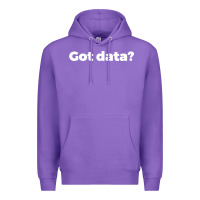 Purple data science humor white Premium Hoodie - artisFamous