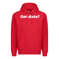 Red data science humor white Premium Hoodie - artisFamous