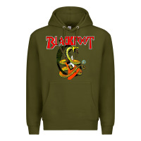 Army Green blackfoot Premium Hoodie - artisFamous