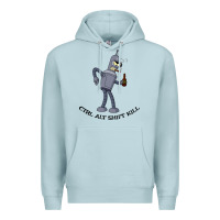 Blue Mist Futurama Ctrl Alt Shift Kill Bender Premium Hoodie - artisFamous