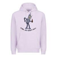 Lilac Futurama Ctrl Alt Shift Kill Bender Premium Hoodie - artisFamous