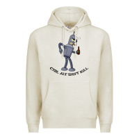 Oatmeal Heather Futurama Ctrl Alt Shift Kill Bender Premium Hoodie - artisFamous