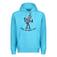 Ocean Blue Futurama Ctrl Alt Shift Kill Bender Premium Hoodie - artisFamous