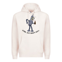 Pale Pink Futurama Ctrl Alt Shift Kill Bender Premium Hoodie - artisFamous