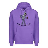 Purple Futurama Ctrl Alt Shift Kill Bender Premium Hoodie - artisFamous