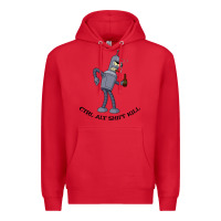 Red Futurama Ctrl Alt Shift Kill Bender Premium Hoodie - artisFamous