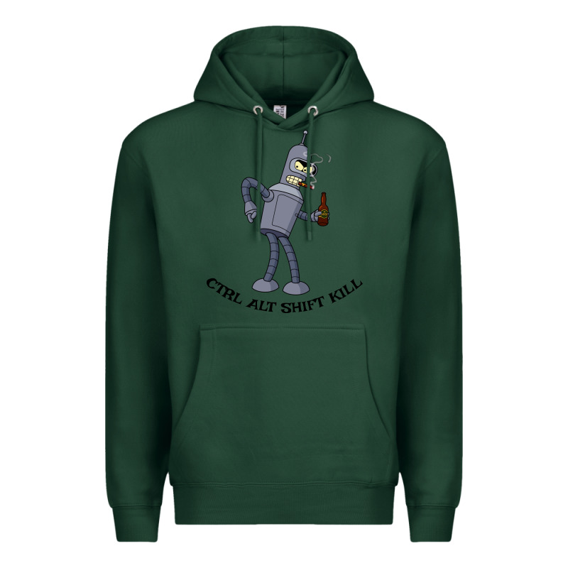 Futurama Ctrl Alt Shift Kill Bender Premium Hoodie by artisFamous | Teevron