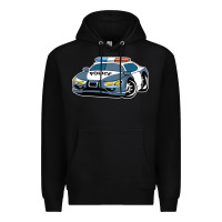 Black police car Premium Hoodie - artisFamous