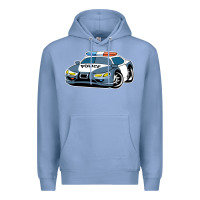 Colony Blue police car Premium Hoodie - artisFamous