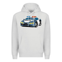 Dove Grey police car Premium Hoodie - artisFamous
