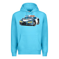 Ocean Blue police car Premium Hoodie - artisFamous