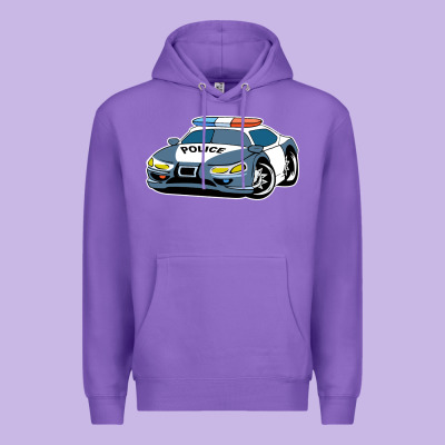 Police Car Premium Hoodie Designed By Artisfamous